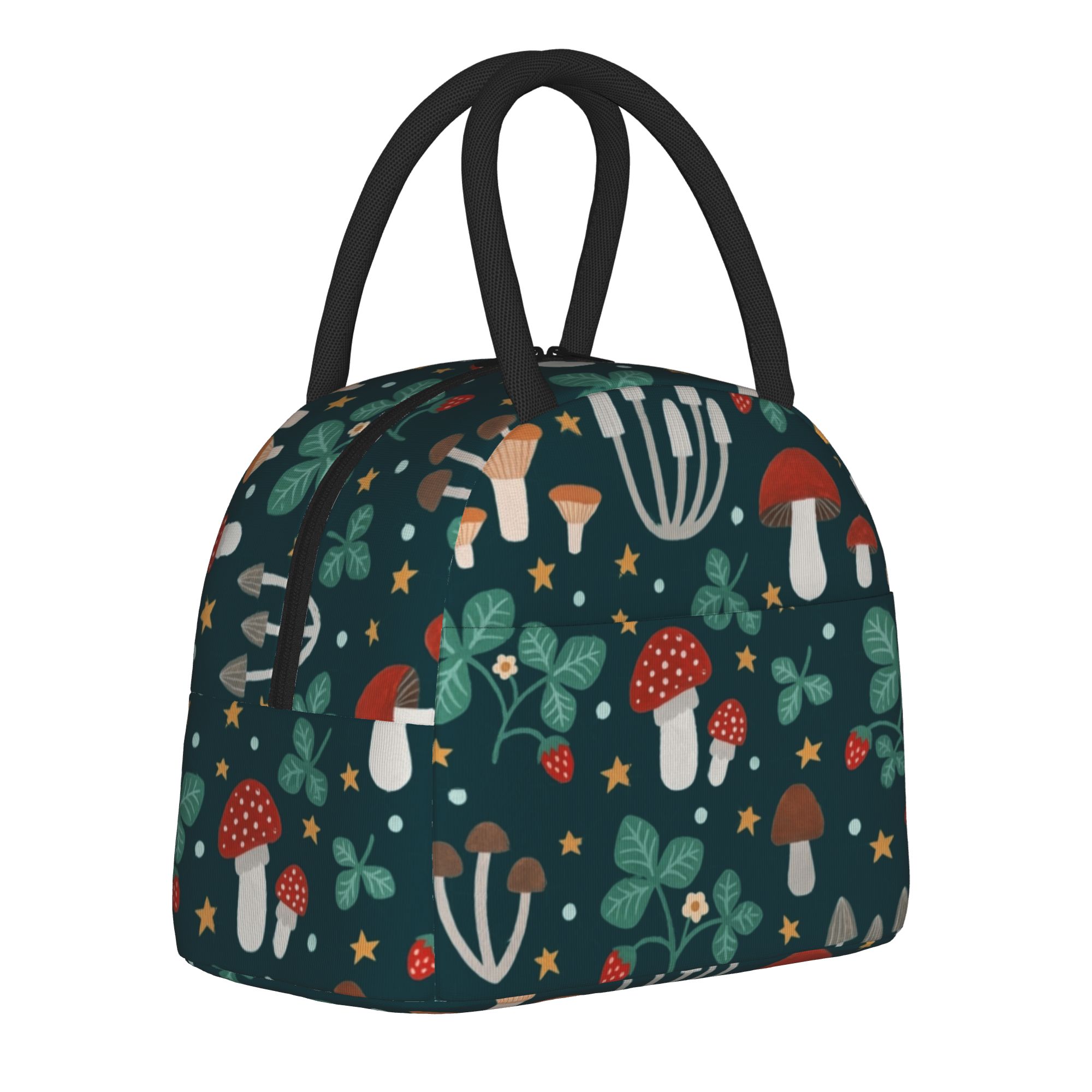 Vintage Collectible Lunch Boxes - Vintage Mushroom Collection Insulated Lunch Bags