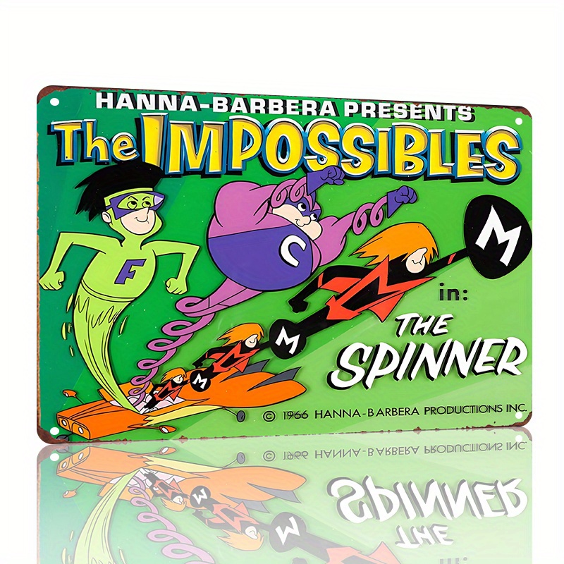 Vintage Collectible Tins - Hanna-Barbera The Impossibles: Spinner Vintage Metal
