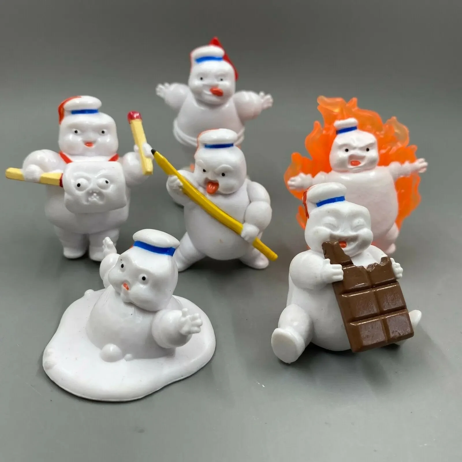 Vintage Collectible Figures - 6pcs cute Vintage Ghostbusters 3 Stay