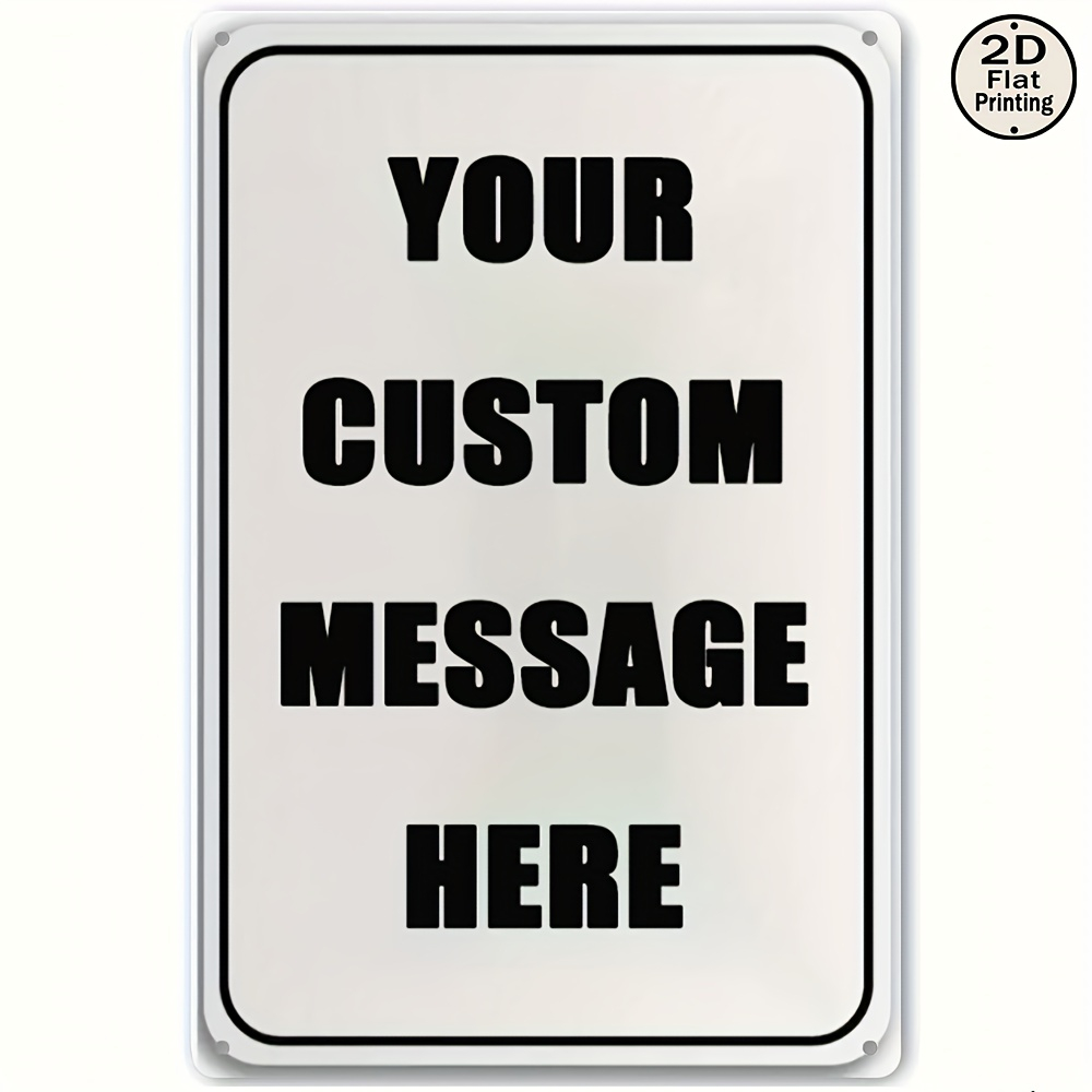 Vintage Collectible Plates - Custom Metal Tin Sign Personalized Your