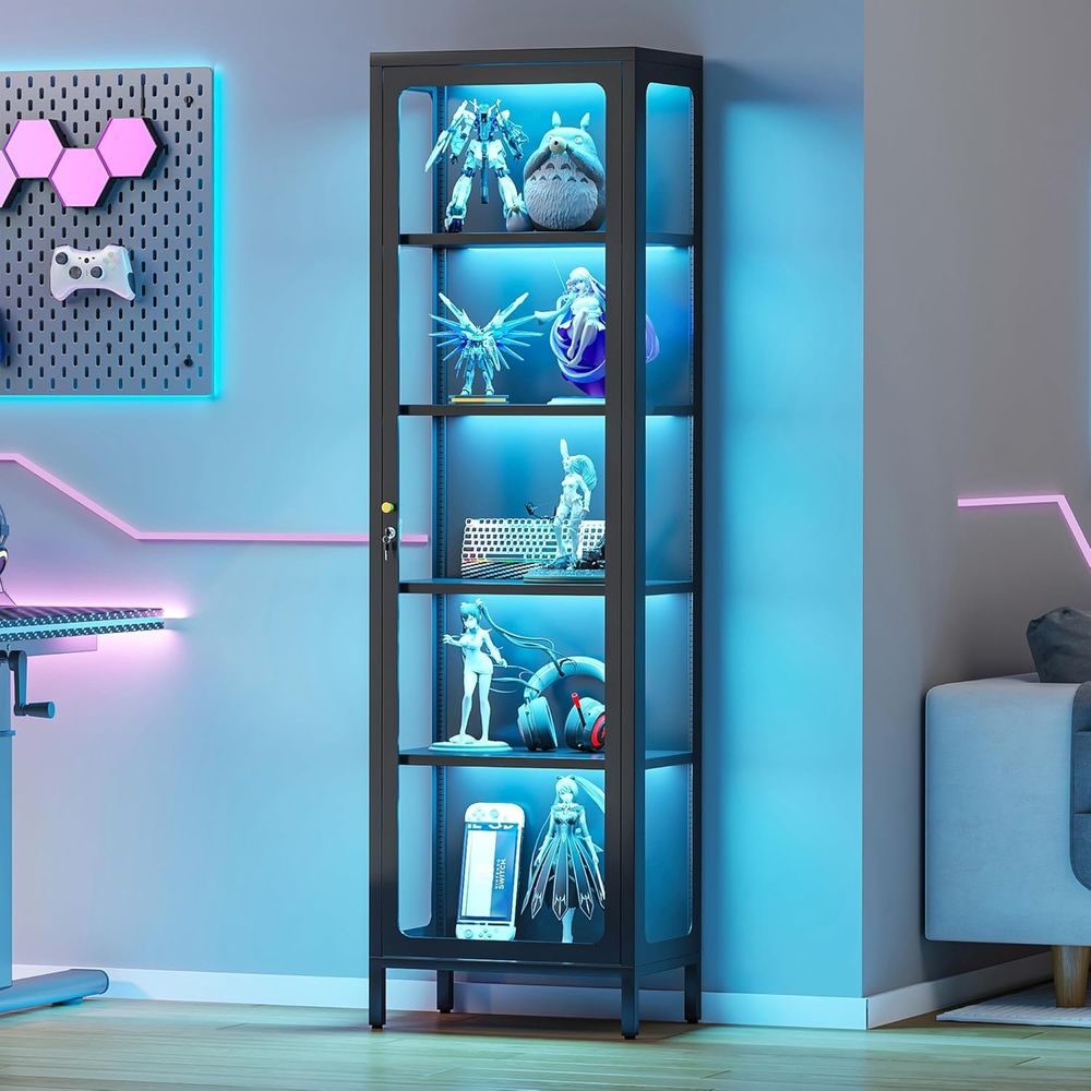 Collectible Collection - 69 Glass Display Cabinet with Lock