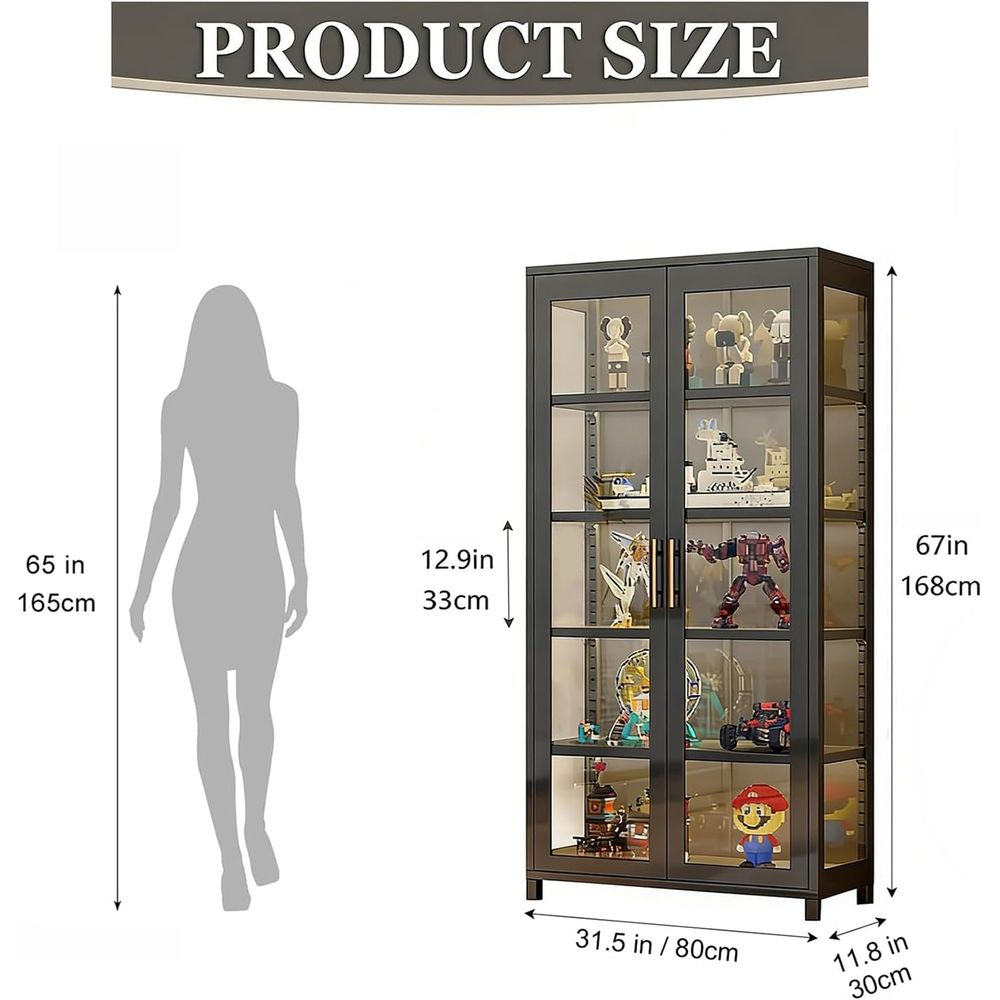 Display Cabinet with Glass Do, - огляд і ціна Collectible Collection