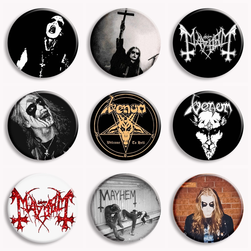 Rock Mayhem Band Soft Button P - огляд і ціна Vintage Collectible Jewelry