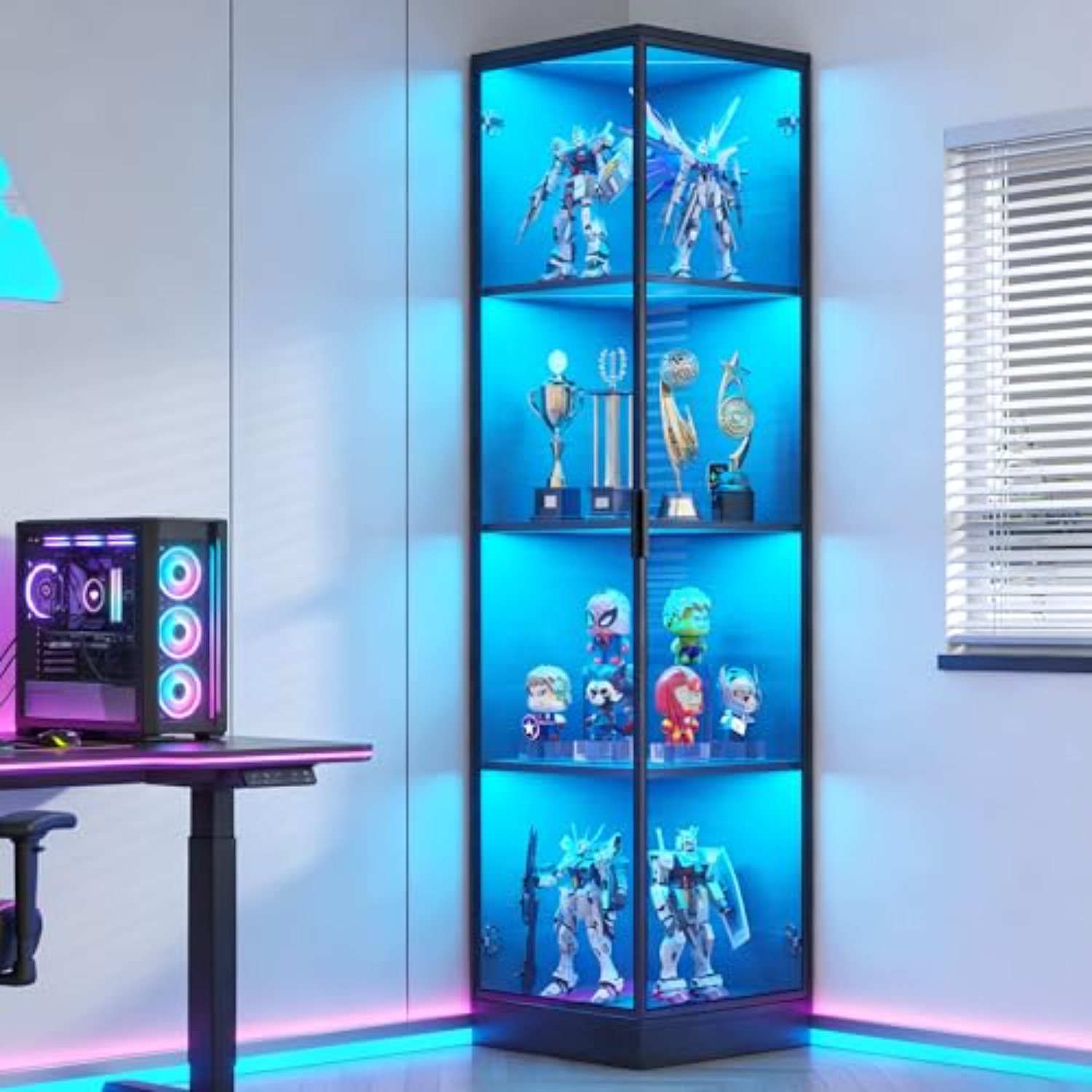 Corner Display Cabinet with Do - огляд і ціна Collectible Collection