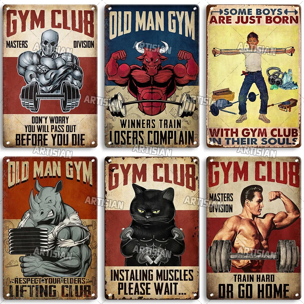 Old Man Gym Club Inspirational - огляд і ціна Vintage Collectible Plates