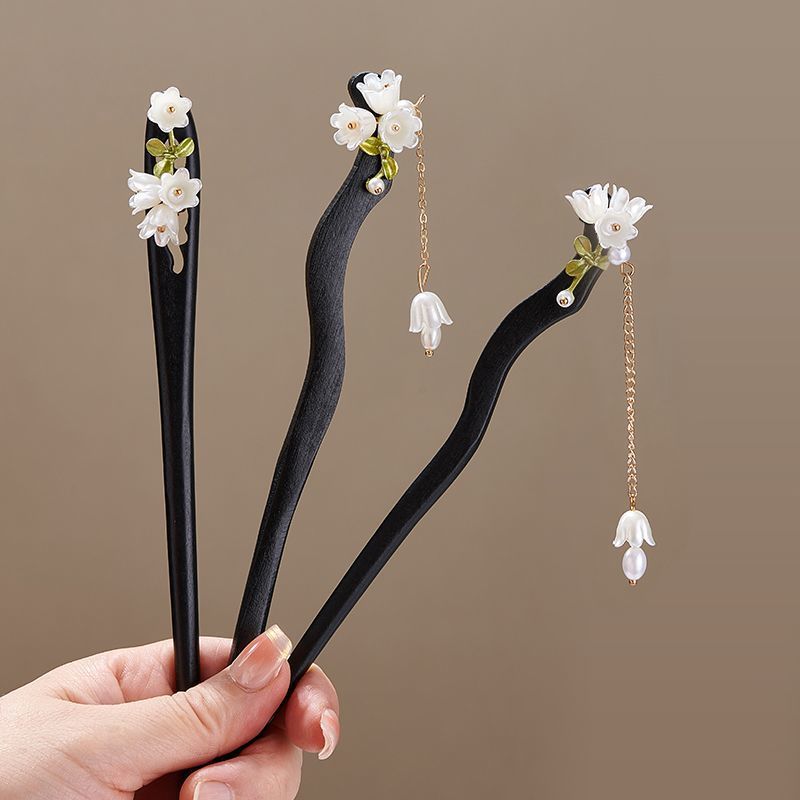 Wooden Flower Hairpin Vintage  - огляд і ціна Vintage Collectible Item