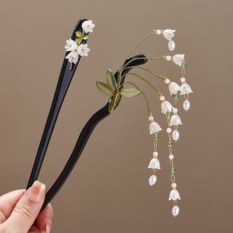 Wooden Flower Hairpin Vintage  - огляд і ціна Vintage Collectible Item
