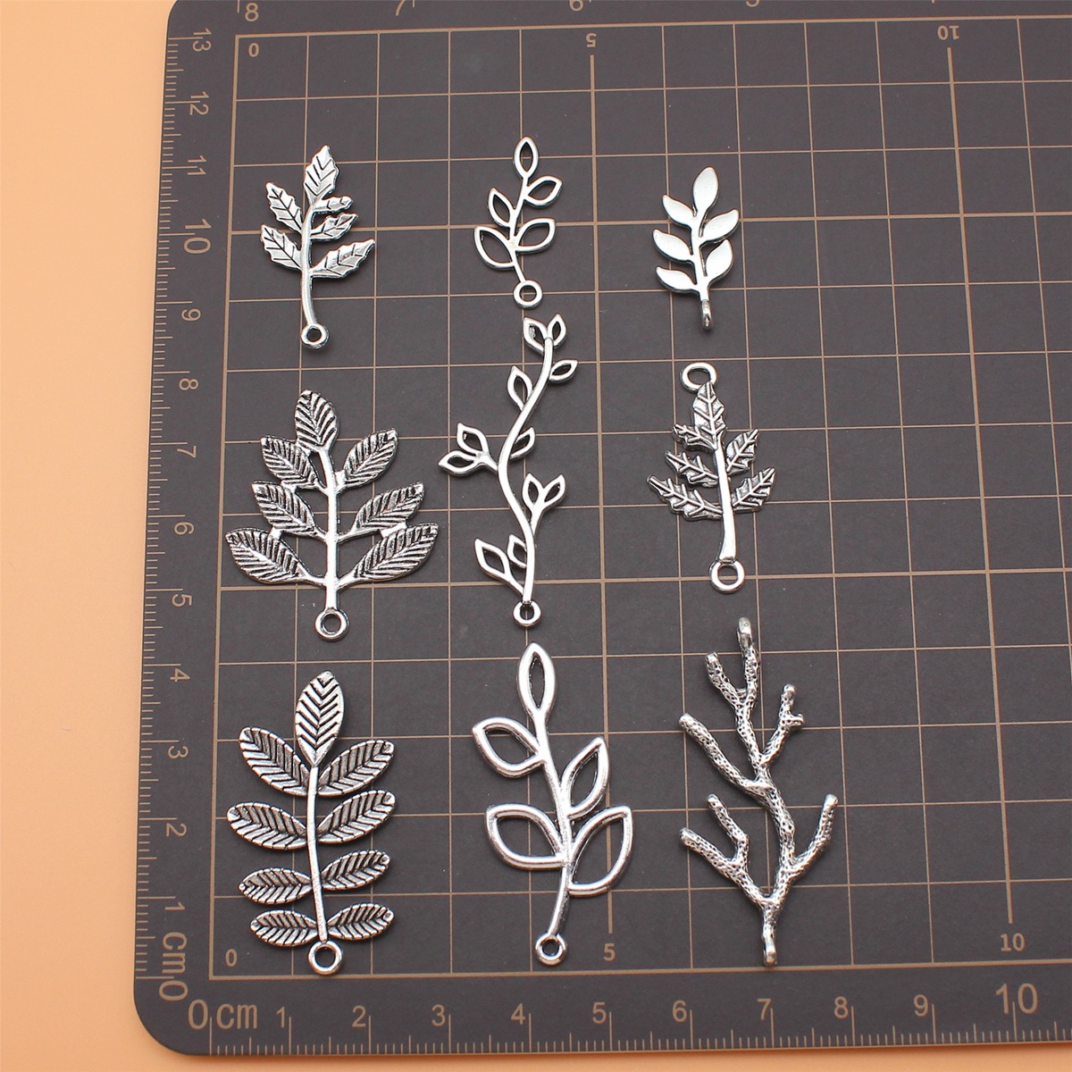 9pcs Antique Silver Color Bran - огляд і ціна Vintage Collectible Jewelry