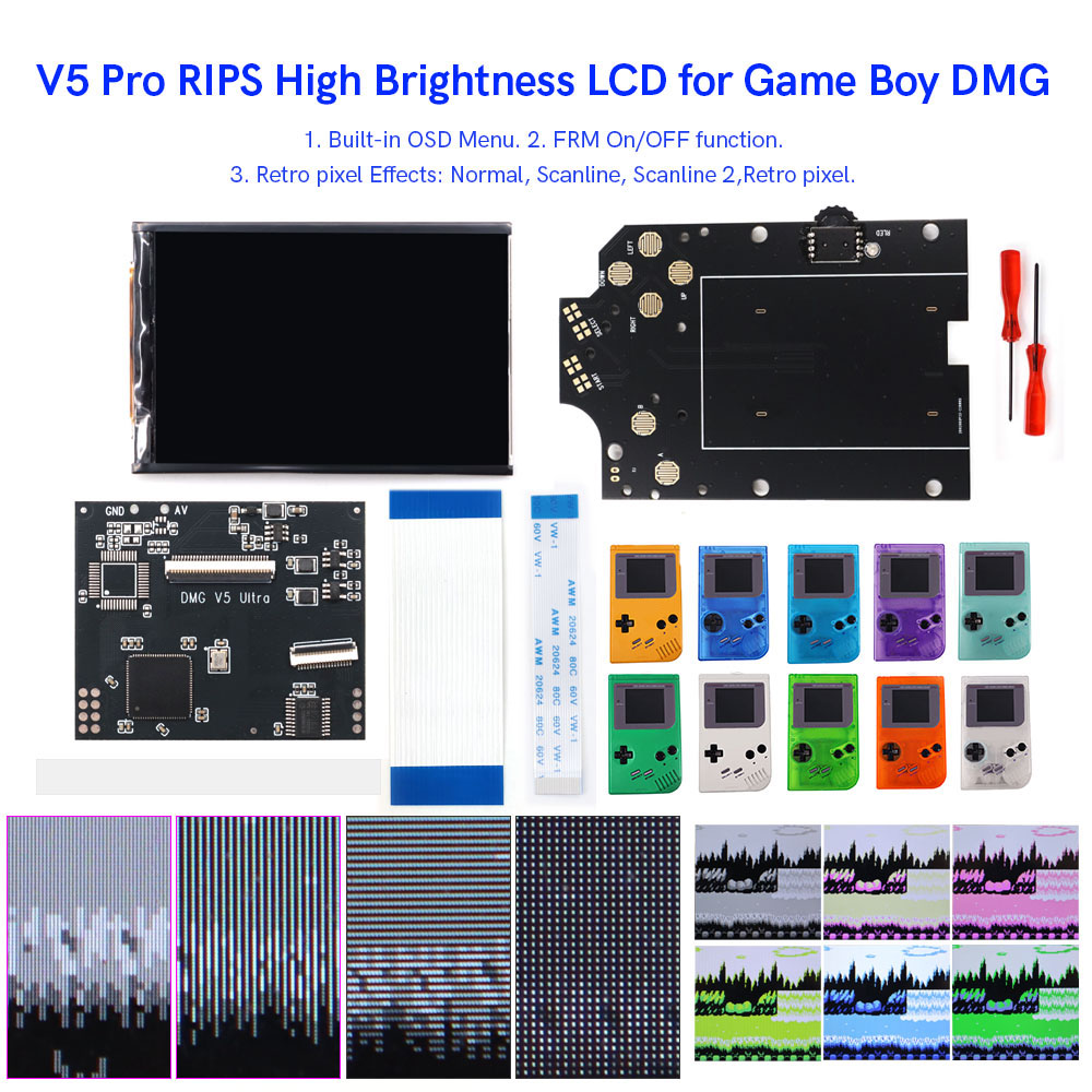 HISPEEDIDO For GB Dmg V5 Pro 3 - огляд і ціна Vintage Game Collection