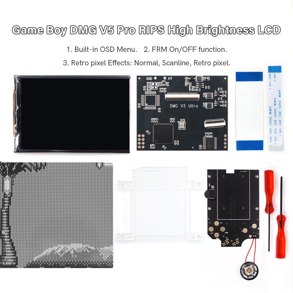 HISPEEDIDO For GB Dmg V5 Pro 3 - огляд і ціна Vintage Game Collection