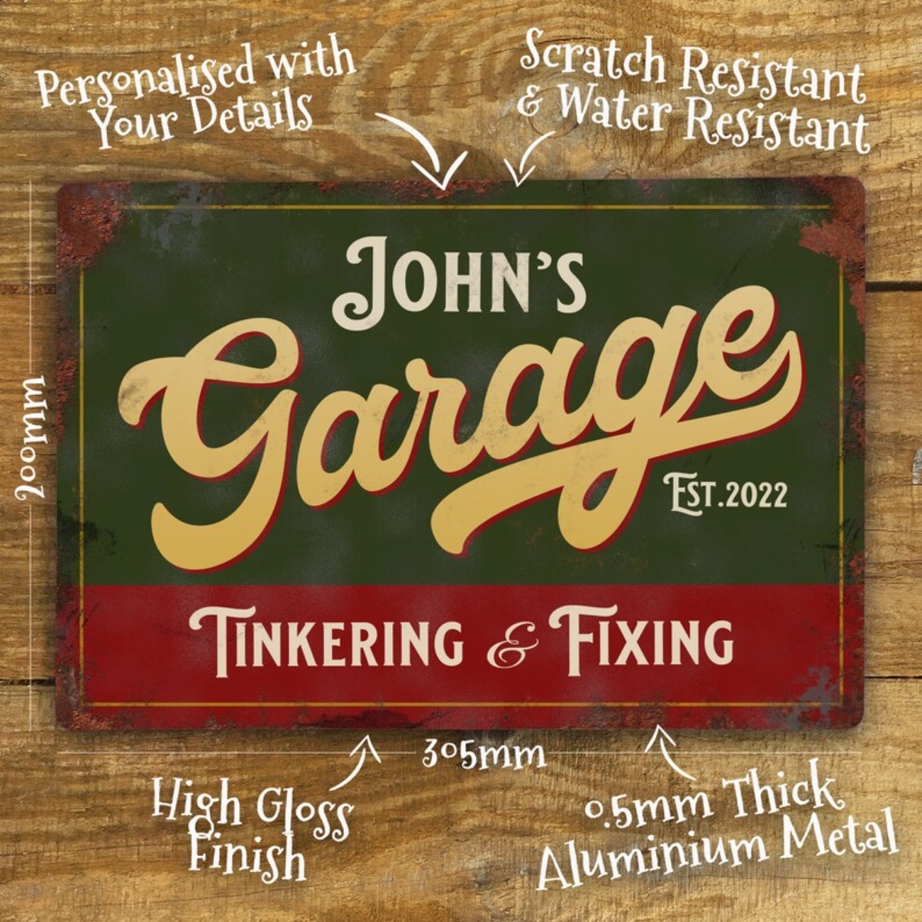 Custom Personalised Garage Met - огляд і ціна Vintage Collectible Plates