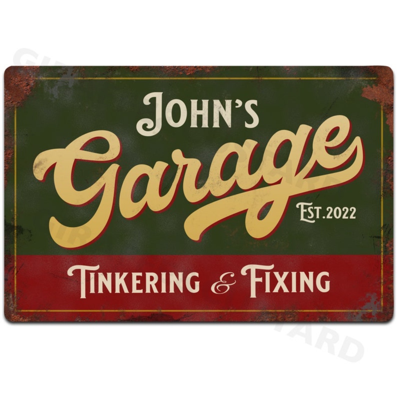 Custom Personalised Garage Met - огляд і ціна Vintage Collectible Plates