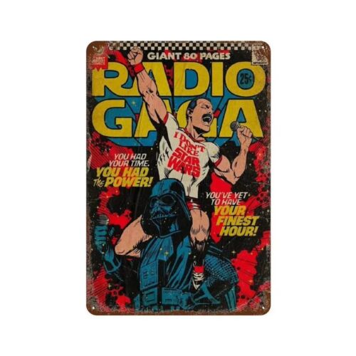 Y1,Queen Radio Gaga Comic Styl - огляд і ціна Vintage Collectible Tins